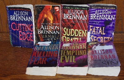 +MBA #4242-1778  Set Of 7 Allison Brennan Series Paper Back Books"