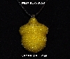+MBA #EA-0059  "Luster Yellow Glass Seed Bead Acord Pendant"