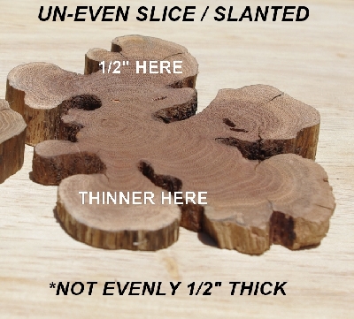 +MBA #5558-107  "Set Of (2) Manzanita Root Slices"