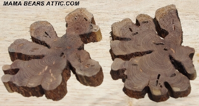 +MBA #5558-123  "Set Of (2) Manzanita Root Slices"