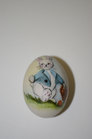 +MBA #10-301  Hand Painted, Dated, Numbered & Signed Fine Bone China Egg