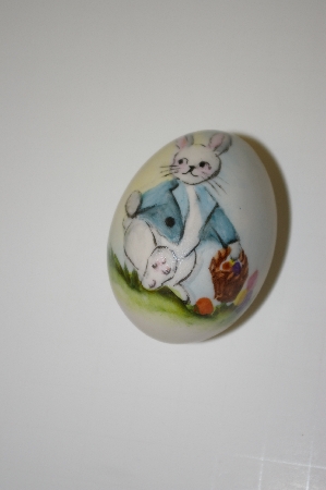 +MBA #10-301  Hand Painted, Dated, Numbered & Signed Fine Bone China Egg