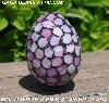 +MBA #5600-0056  "Multi White & Pink Stained Glass Mosaic Egg"