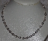 +MBA #5602-218  "18" Flat Oval Link Sterling Necklace Made In Italy"