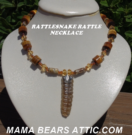 +MBA #5604-433 "One Of A Kind Rattlesnake Rattle Necklace"