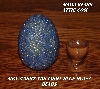 +MBA #5607-153  "Light Blue Glass Bead Egg With Stand"