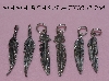 +MBA #5608-400  "Set Of (3) Pairs Sterling Feathers"