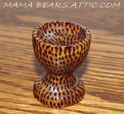 +MBA #5608-214  "Unique Set Of (4) Wood Egg Cup Stands"