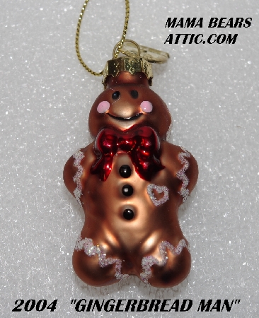 +MBA #5609-143  "2004 Advent Gingerbread Man Ornament"
