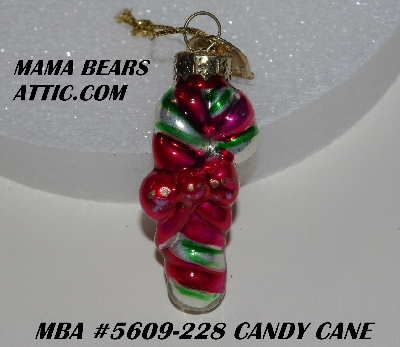 "SOLD"  MBA #5609-228  "2004 Thomas Pacconi Advent Candy Cane Replacement Ornament"