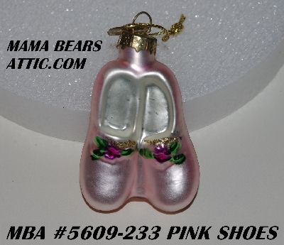 "SOLD"  MBA #5609-233  "2004 Thomas Pacconi Advent Pink Shoes Replacement Ornament"