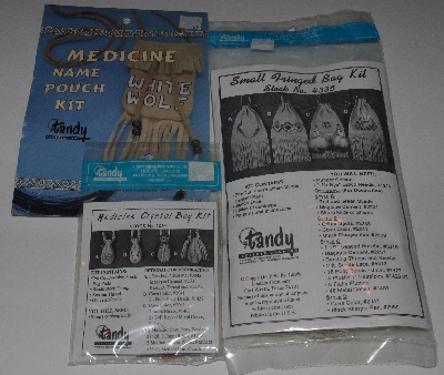 +MBA #5610-0029  "1990's Set Of (3) Tandy Leather Bag Kits"