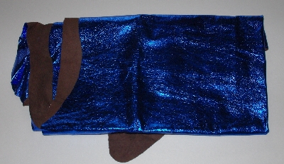 +MBA #5610-148  "1990's Tandy Leather Blue Metallic Pigskin Suede Hide"