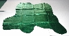 +MBA #5610-151 "1990's Tandy Leather Green Metallic Green Pigskin Suede Hide"