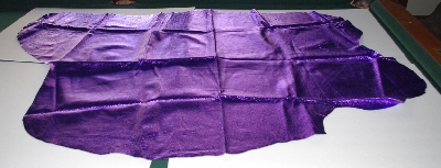 +MBA #5610-180  "1990's Tandy Leather Purple Metallic Pigskin Suede Hide"