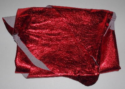 +MBA #5610-192 "1990's Tandy Leather Red Metallic Pigskin Suede Hide"