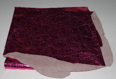 +MBA #5610-214  "1990's Tandy Leather Pink Metallic Pigskin Suede Hide"