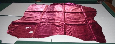 +MBA #5610-214  "1990's Tandy Leather Pink Metallic Pigskin Suede Hide"