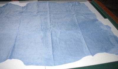 +MBA #5610-261  "1990's Tandy Leather Light Blue Pigskin Suede Hide"