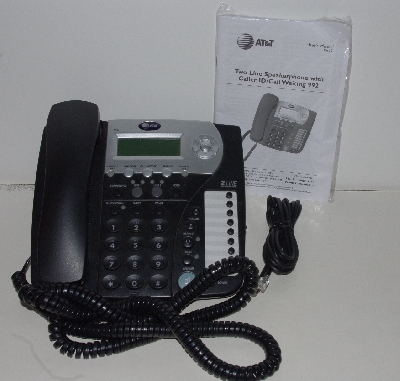 +MBA #1515-0111  "AT&T Model 992 Black 2 Line Speaker Phone"