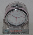 +MBA #1515-0104  "Pink Sharp Quartz Analog Alarm Clock"
