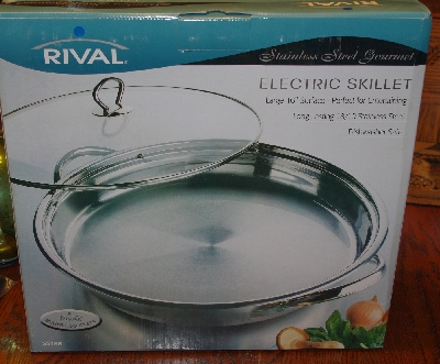 +MBA #1818-0261  "Rival Stainless Steel Gourmet 16" Large Electric Skillet"