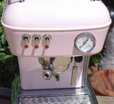 +MBA  #Pink14-0036 "2005 Baby Pink Ascaso Dream MF Pods Expresso Machine"
