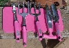 +MBA #Pink14-0024  "6 Piece Set Of Pink & Black Apollo Garden Tools"
