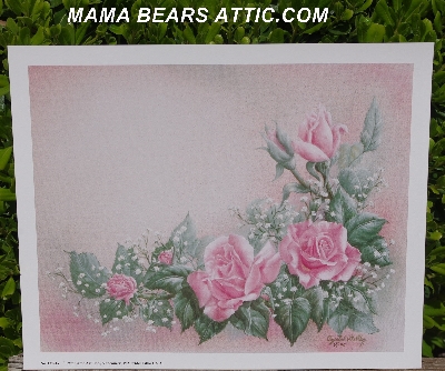 +MBA #5611-0060  "1995 Crystal Skelly "Pink Roses" Litho #IM216"