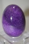 "SOLD"   Large Purple Enhanced Marbel Egg