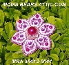 MBA #5612-0064 "White & Pink Bead Flower Brooch" 