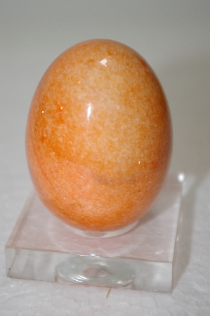 +MBA #11-345  Large Orange Enhanced Marble Egg