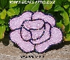 MBA #5613-222 "Pink Glass Bead Rose Brooch"