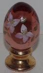 +LAMPS II-0025  "1991 Purple Fenton Glass Egg Collectible"