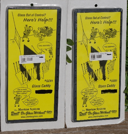 MBA #5615-9884    "Set Of (2) The Morton System Glass Caddys #GC01"