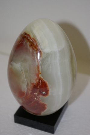 +MBA #11-066  Jumbo 1-3/4 Lb Gemstone Onyx Egg