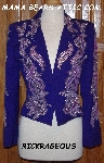 MBAJ #0387  "Rickrageous Dark Purple Short Blazer"