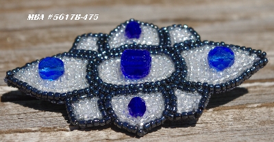 MBA #5617B-475  "Blue & Clear Luster"