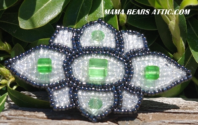 MBA #5617B-492  "Light Green & Clear Luster"