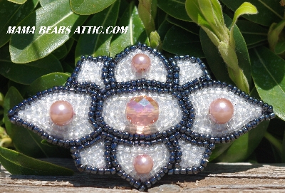 MBA #5617B-497  "Pink Fire Polished & Pearls"