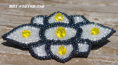 MBA #5618B-580  "Yellow & Clear Luster" 
