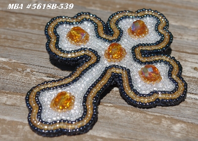 MBA #5618B-539  "Amber & Clear Luster"