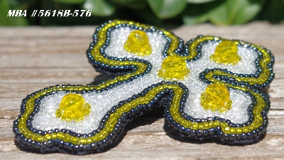 MBA #5618B-576  "Yellow & Clear Luster"