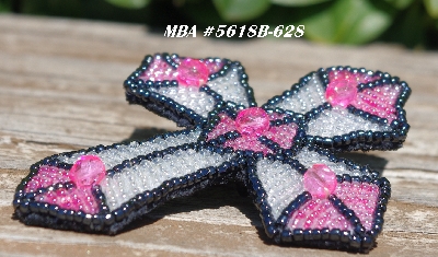 MBA #5618B-628  "Hot Pink & Clear Luster"