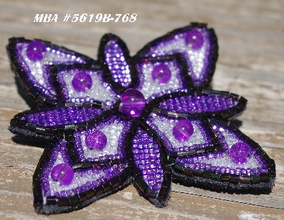 MBA #5619B-768  "Purple & Clear Luster"