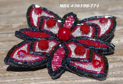 MBA #5619B-774  "Red & Clear Luster"