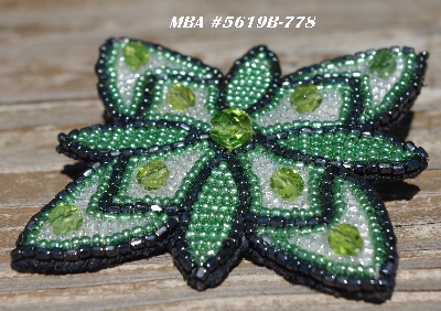 MBA #5619B-778  "Metallic Green & Clear Luster"