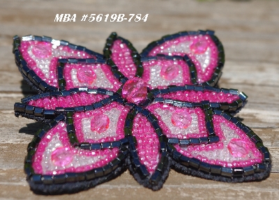 MBA #5619B-784  "Hot Pink & Clear Luster"
