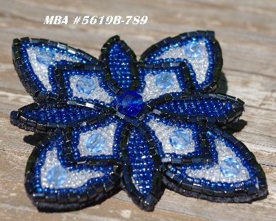 MBA #5619B-789  "Metallic Blue & Clear Luster"
