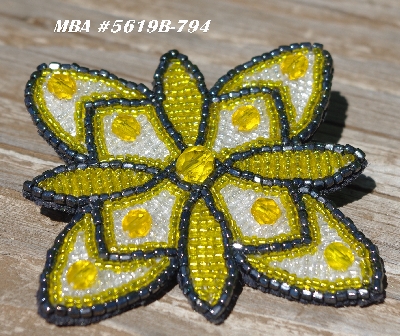 MBA #5619B-794  "Yellow & Clear Luster"